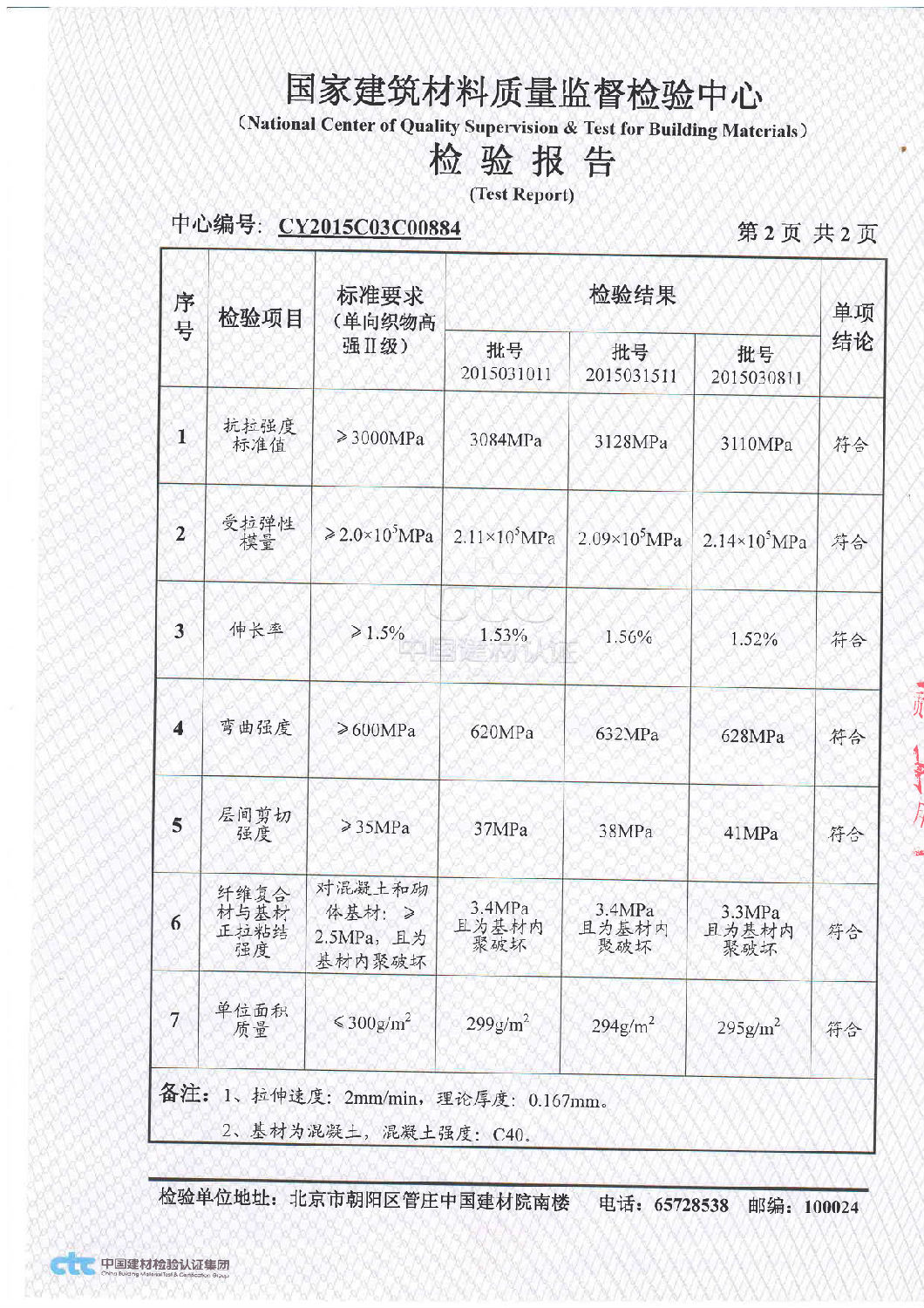 二级300g碳纤维布检验项目