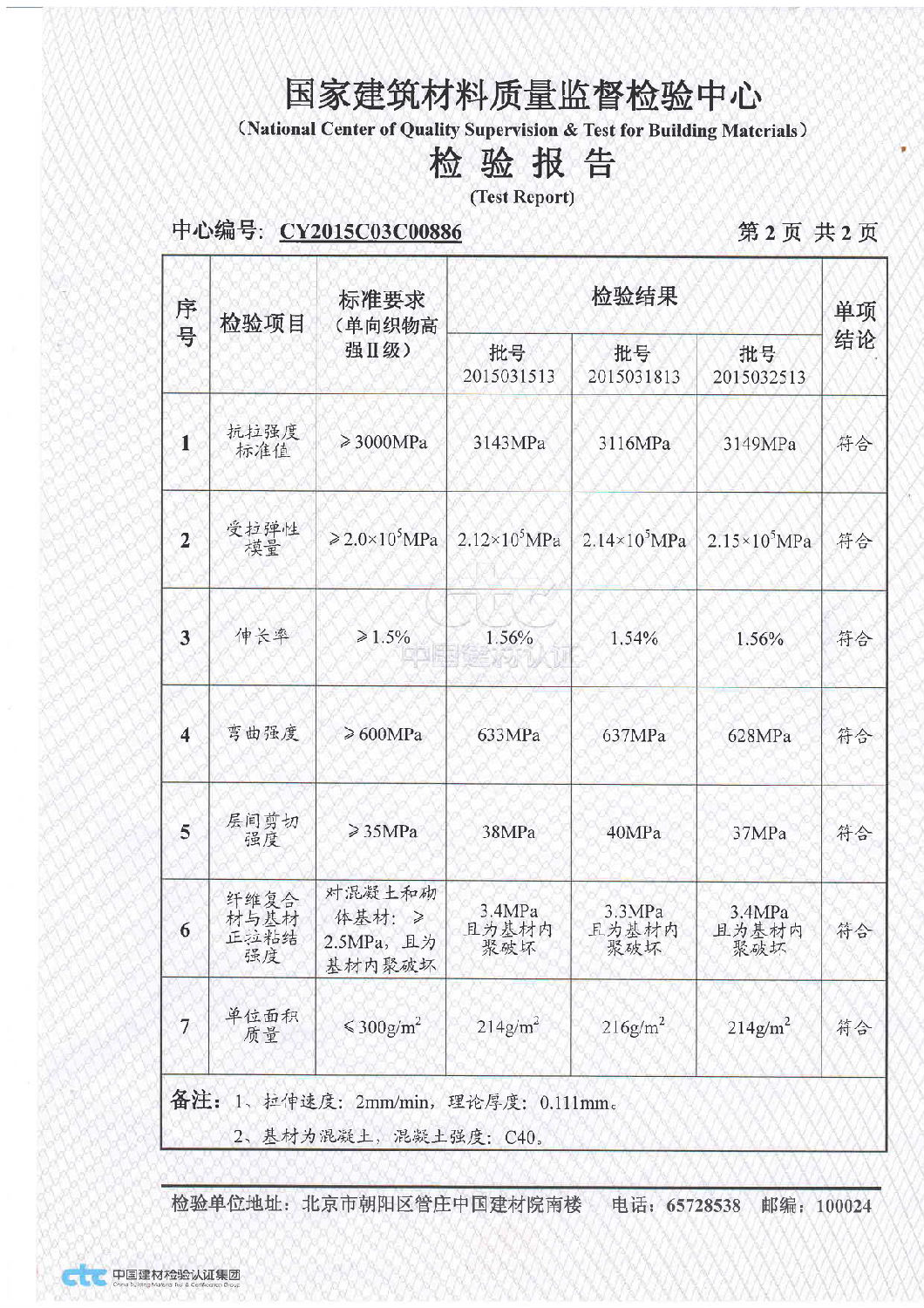 二级200g碳纤维布检验项目