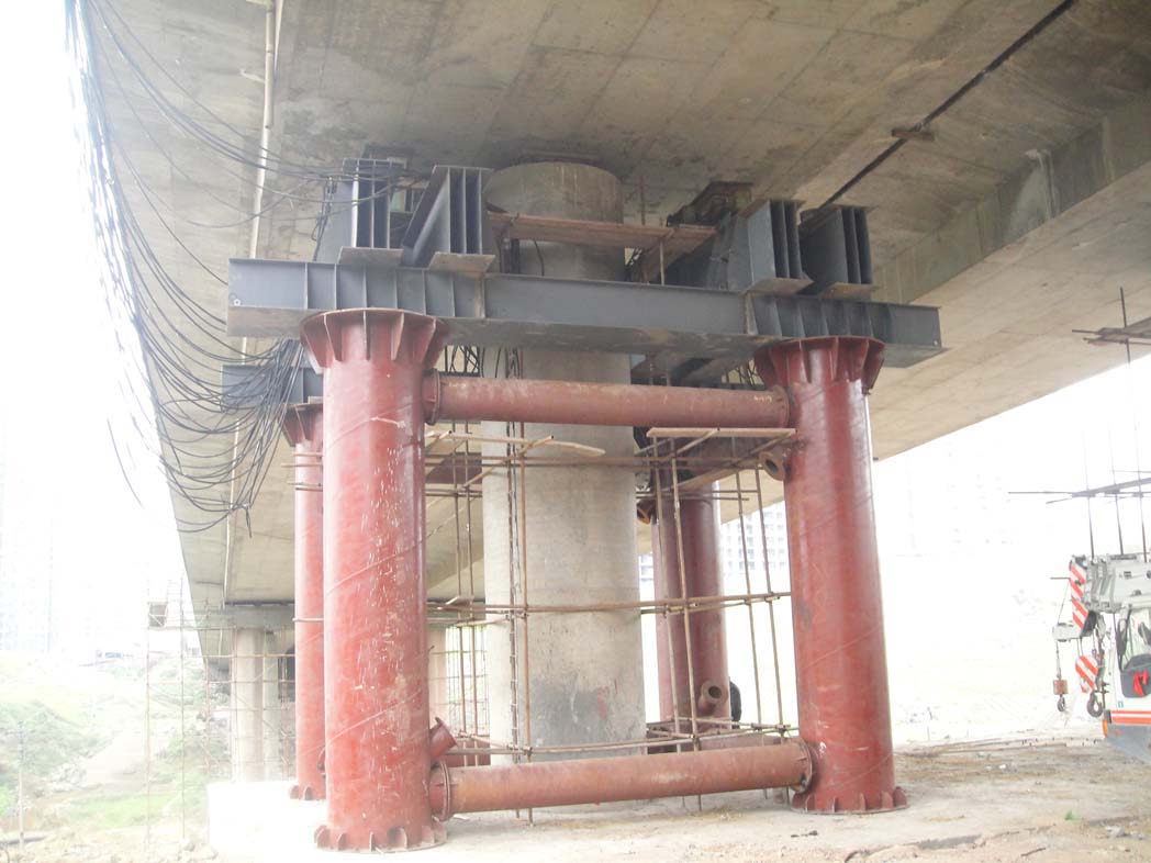 桥梁顶升加固采取不中断交通的施工工艺 桥梁顶升加固采取不中断交通的施工工艺