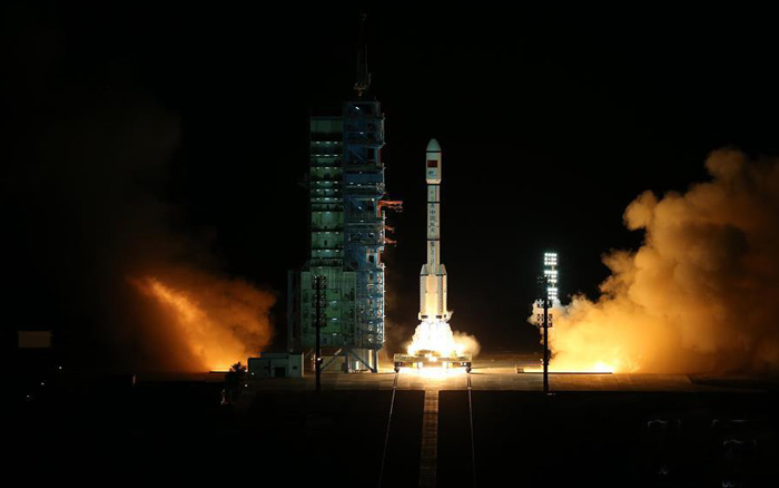 天宫二号发射升空