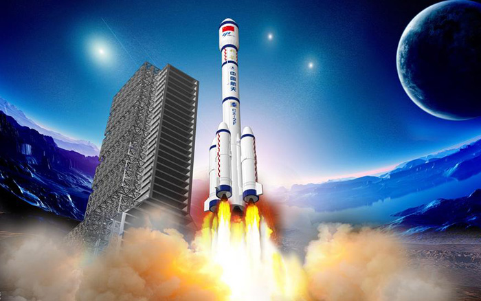 天宫二号发射升空