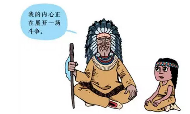 两只狼之间的激战