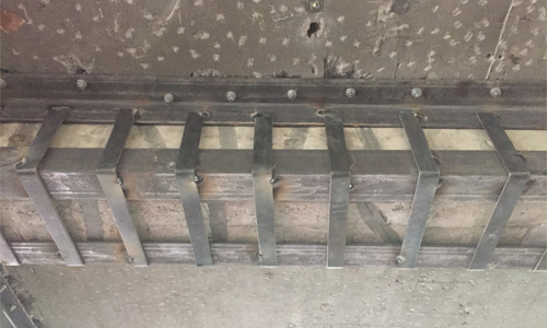 原结构柱、梁板粘钢板加固