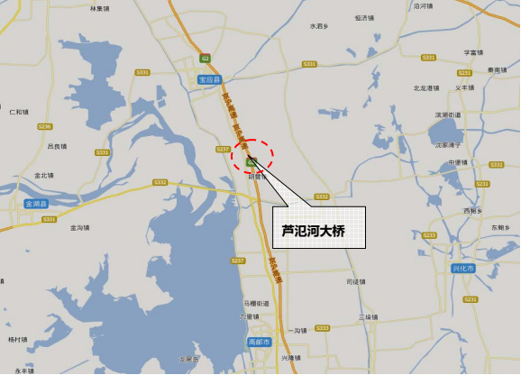 芦氾河大桥位置 芦氾河大桥位置