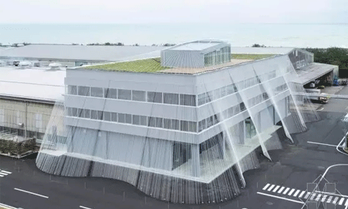 第一座使用碳纤维加固的抗震商务办公楼 第一座使用碳纤维加固的抗震商务办公楼