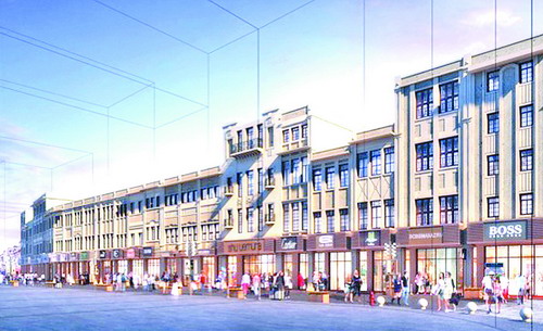 镇邦路骑楼立面美化修缮后的效果图 镇邦路骑楼立面美化修缮后的效果图