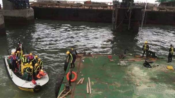 港珠澳大桥又一次引发轰动！地盘工作台突然倒塌致1死3伤1失踪！