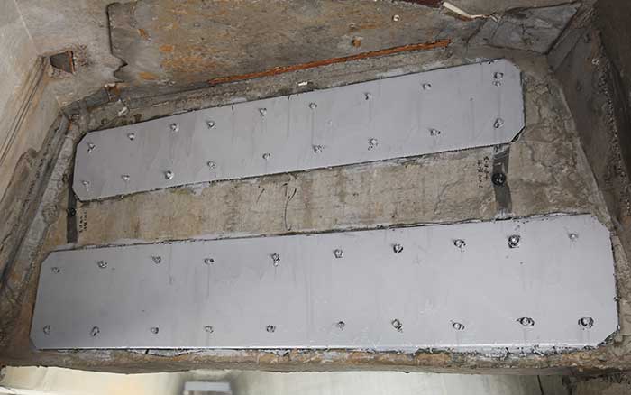 桥梁粘贴钢板加固 桥梁粘贴钢板加固