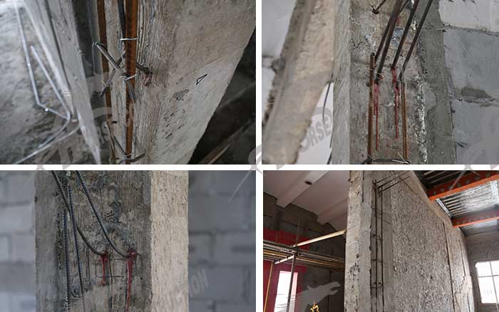 柱子增大截面植筋 柱子增大截面植筋