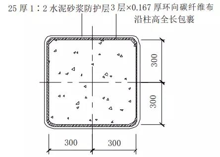 框架柱碳纤维加固详图 框架柱碳纤维加固详图