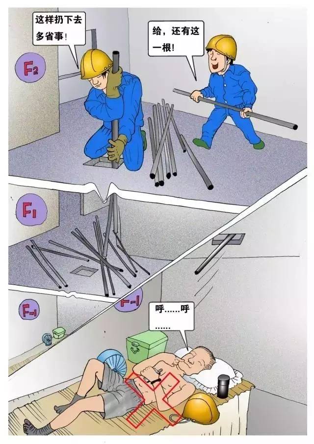 工地安全施工漫画 工地安全施工漫画