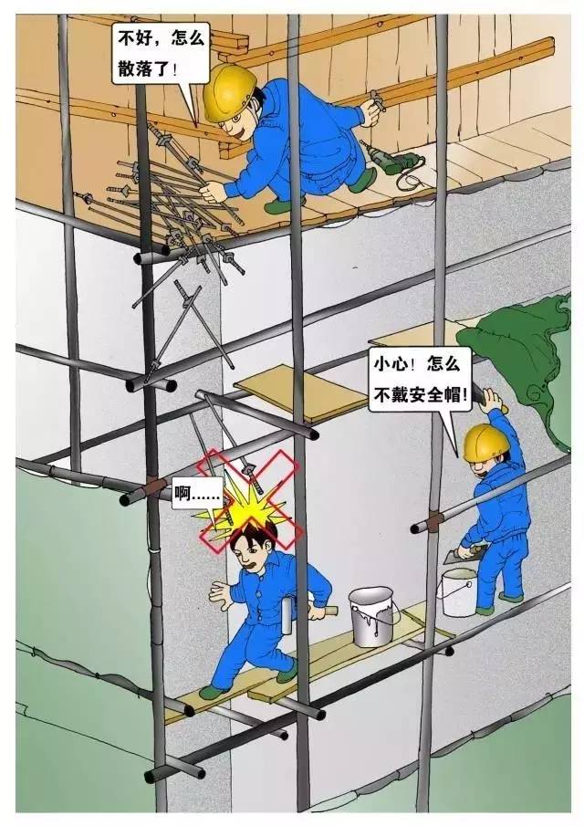 工地安全施工漫画 工地安全施工漫画