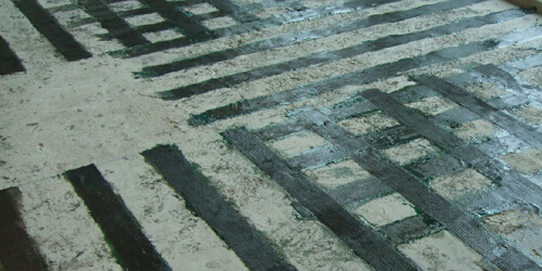 碳纤维布加固修复混凝土裂缝