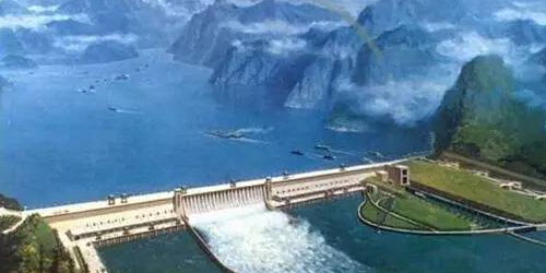 万里长江葛洲坝，水利枢纽惠万民