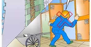 工地安全施工漫画