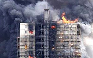 南京金鹰火灾，灾后建筑安全需要专业检测—<font color="red">悍马加固材料</font>