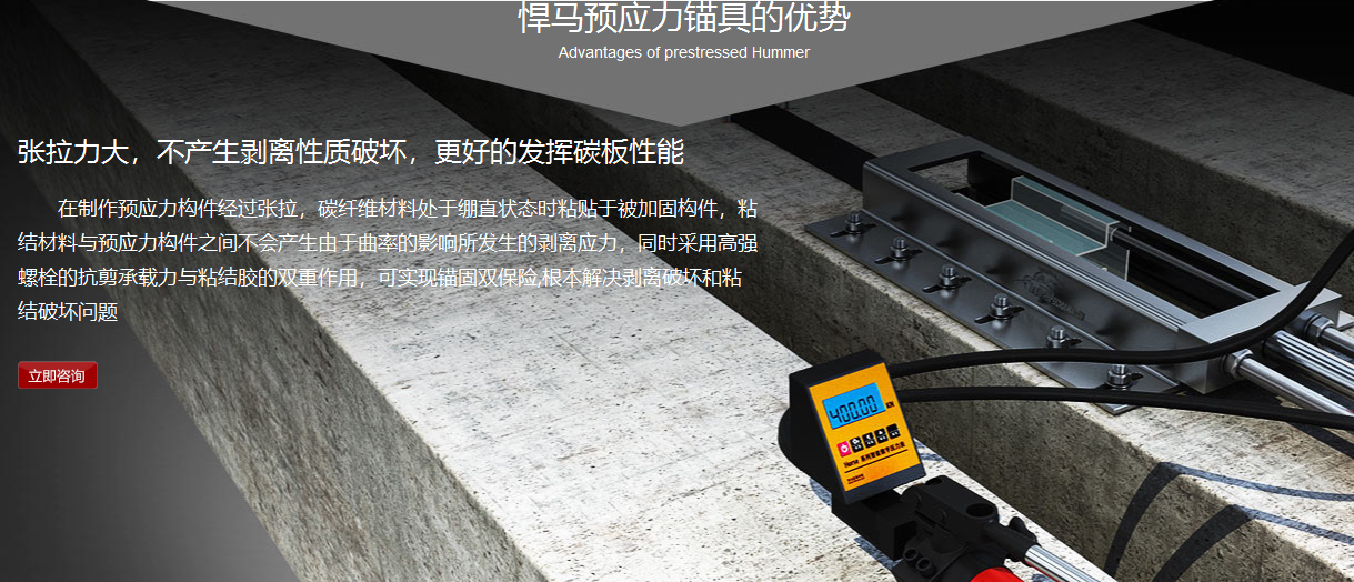 <font color="red">预应力</font>碳纤维板加固系统中的锚具有什么用